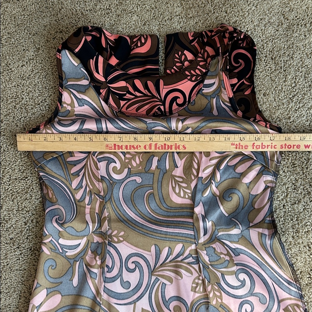 Connected Vintage Retro Patterned Dress, Size 6 - Picture 10 of 13